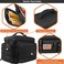 opux Tactical Lunch Box for Men, Insulated Lunch Bag for Men Adult, Large Soft Lunch Cooler with MOLLE Mesh Side Pockets, Heavy Duty Mens Tactical Lunchbox Pail for Work Meal Prep (Large, Black