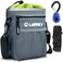 LANNEY Dog Treat Pouch Pet Training Bag for Small to Large Dogs, Treat Tote Carry Kibble Snacks Toys for Training Reward Walking, Metal Clip, Waist belt, Shoulder Strap, Poop Bag Dispenser, Clicker, B