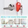 HELEMAN Portable Door Lock ,Safety Hotel Door Locks , Apartment Security Locker from Inside Room Bedroom Child Kid Women Travel Gifts Traveler Stocking Stuffers Traveling Essentials