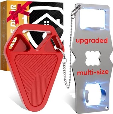 HELEMAN Portable Door Lock ,Safety Hotel Door Locks , Apartment Security Locker from Inside Room Bedroom Child Kid Women Travel Gifts Traveler Stocking Stuffers Traveling Essentials