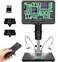 مجهر رقمي Andonstar AD246S-M HDMI بقوة تكبير 2000x للبالغين، مزود بثلاث عدسات وتسجيل فيديو فائق الدقة 2160P، وشاشة LCD مقاس 7 بوصات، مناسب للحام، ومجهر للعملات المعدنية، ومجموعة مجهر بيولوجي، متوافق م