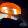 Lotus Atelier Orange Mushroom Lamp for Room Aesthetic Modern Lighting for BedroomCool Retro Living Room Decor (Orange