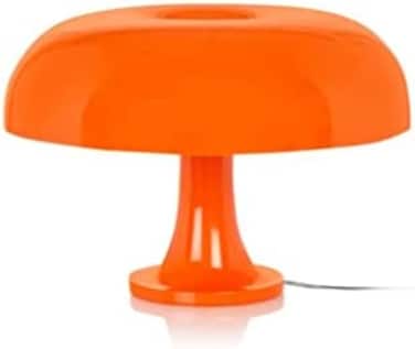 Lotus Atelier Orange Mushroom Lamp for Room Aesthetic Modern Lighting for BedroomCool Retro Living Room Decor (Orange