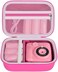 Againmore Kids Camera Case Compatible with TOZDTO/for Agoigo/for ESOXOFFORE/for Seckton/for Goopow/for Dylanto/for Anchioo Digital Camera. Portable Instant Print Cameras Storage-Rose