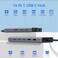 ABIWAZY USB C Docking Station Dual Monitor for Dell/HP/Lenovo/Surface Laptop, 14 in 1 Triple Display Hub Multiple Adapter, Dongle with 2 HDMI 4KVGA5 Port100W PD ChargerEthernetSD/TFAudio