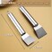 leuapl Kitchen Stove Cleaning BrushScraper Tool Set, Brass Wire Brushes for Range Hood Grease Grime, Rust Cleaner Heavy Duty Stainless Steel Putty Scraper for Gas Burners Cooktop Pot Pan