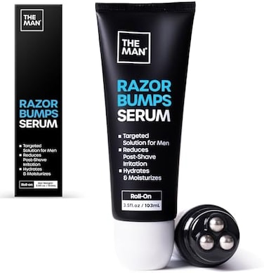 Vanibiss The Man Razor Bumps Serum - Ingrown Hair Treatment for Men - Razor Bump Solution for FaceBody - After ShaveRazor Burn Treatment Roll-On (3.5fl.oz