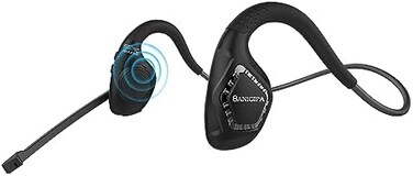 BANIGIPA Open Ear Headphones, Air Conduction Bluetooth Headset, Wireless Earphones Stereo w/Noise-Canceling Boom Microphone, 10 Hrs Playtime, Light and Comfortable for Cell Phone Sport Office Driving