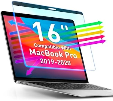 VINTEZ Magnetic Blue Light Screen Compatible With MacBook Pro 16" 2019, 2020 Anti-Glare Anti-Blue Light Laptop Screen Protector Filter Blue Light Blocking Filter