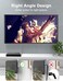 SOUNDFAM 90 Degree Toslink Optical Audio Cable Double Right Angle Fiber Optic Cable 360 Degree Free-Rotating Plug for Home Theater, Sound Bar,TV-Grey (10ft/3m