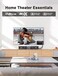 SOUNDFAM 90 Degree Toslink Optical Audio Cable Double Right Angle Fiber Optic Cable 360 Degree Free-Rotating Plug for Home Theater, Sound Bar,TV-Grey (10ft/3m