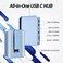 minisopuru USB C Hub for iMac 24 inch 2021, USB Hub Adapter Support M.2 NVMe SSD 7 in 1 Docking Station iMac Accessories with USB C 10Gbps, USB A 3.2, SD/TF Card Reader, M.2 SSD (Not Included, Blue.