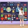 Coosilion My First Daily Calendar-Preschool Classroom Must Haves, Circle Time Learning Center, Days of the Week Chart for Toddlers Learning, Classroom Calendar for Kids, 3.3Ft Felt Board for Toddlers
