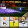 أضواء كاشفة شمسية خارجية من ليريكام، 40 مصباح LED متغير الألوان RGB، أضواء مسار للمناظر الطبيعية تعمل بمنفذ USB، أضواء كاشفة متعددة الألوان، 14 لونًا تتناوب تلقائيًا للفناء والحديقة، عبوة من قطعتين