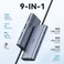 VVB USB C Docking Station Triple Display for Dell HP, 9 IN 1 USB C Hub Multiport Adapter Thunderbolt Dock with 2 HDMI, DP, 3 USB 3.0 Ports, 100W PD, SD/TF Card Reader for Macbook, Lenovo, Surface Lapt