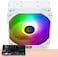 مبرد المعالج Thermalright Assassin King 120 SE أبيض بإضاءة ARGB، AK120 SE أبيض بإضاءة ARGB، 5 أنابيب حرارية، مروحة TL-C12CW-S PWM هادئة مع محمل S-FDB، متوافق مع معالجات AMD AM4/Intel LGA1700/1150/1151