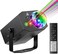 LAUCNPTY Dj Party Disco Ball Lights with Pattern and Sound Activated,10 ft USB Cable, LED Stage Strobe Light that Sync with Music, Christmas Rave/Home Karaoke/Dance/Club Bar Lights for Parties (Black