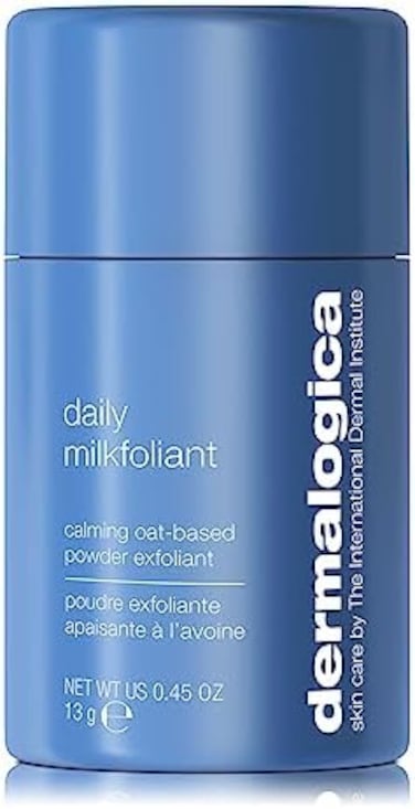 Dermalogica Daily Milkfoliant, Face Exfoliator, Powder Scrub Exfoliant with AHA and BHA - Calming, Polishing and Hydrating Skin, Oat-Based, Vegan Product, Travel Size, 0.45 fl oz