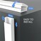 EVEO Cable Concealer on Cord Cover Wall - Paintable Cable Cover for Wire Hiders for TV on Wall - Cable Management Cord Hider Wall Including ConnectorsAdhesive Strips Connected to Cable Raceway