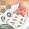 GLLQUEN BABY Receiving Blanket Boy Cotton Muslin Swaddle Blankets Girl Newborn Squares BreathableSoft Thin Baby Blankets Cloths Double Absorbent Infant Swaddling Wrap - 6 Pack (Rainbow