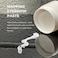 Ink Permanent White Premium Pre-Inked Mapping String [100 Ft Bottle] and White Brow Paste [Large 15g Bottle] Set for Permanent Makeup and Microblading Brow Shape and Define 15 g / 0.5 oz, Eyebrow Tint