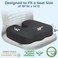 5 STARS UNITED Seat Cushion for Tailbone Pain Relief &ndash; Memory Foam Lifting Pillow for Coccyx, Hip, Hemorrhoid, SciaticaPost-Surgery Recovery &ndash; Wheelchair, Car, Desk, GamingOffice Chairs, D Gray