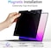 Peslv Magnetic Privacy Screen Compatible With Macbook Air 13.6 Inch (2022-2024, M2, M3Model: A2681 A3113, Removable Matte Anti Glare Blue Light Protector Private Security Filter for 13In Mac Laptop