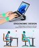 Soqool Laptop Stand for Desk, MacBook Stand Sturdy Laptop Riser, Ventilated Ergonomic Aluminum Laptop Holder Compatible with 12 13 15.6 17 Inch MacBook Pro Air/HP/Dell, Work Cooling Computer Stand