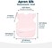 Tiny Twinkle Mess Proof Baby Bib - Waterproof Baby Apron - Machine Washable - PVC, BPA,Phthalate Free - Great Travel Bib for Baby Eating - Baby Food Bibs (Rose, Small 6-24 Months