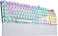 AULA F2088 Typewriter Style Mechanical Gaming Keyboard,Rainbow LED Backlit,Removable Wrist Rest,Media Control Knob,Retro Punk Round Keycaps,USB Wired Computer Keyboard,White