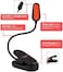 hooga Red Book Light, Rechargeable Clip On 625nm LED Light for Reading in Bed. No Blue Light Emitted, Eye Care Light for Strain-Free, Healthy Eyes. Gift for Students, Kids, Travel, Nursing, Studying.