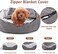 MIXJOY Dog Beds for Medium Large Small Dogs, Rectangle Cave Hooded Blanket Puppy Bed, Luxury Orthopedic Cat Beds for Indoor Cats, Warmth and Machine Washable (25 inches, Grey