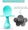 Grabease Baby Spoons and Forks Utensils for Toddlers Infants BPA-FreePhthalate-Free Baby Silverware, 2 Sets, Teal and Gray - Infant Spoon - Toddler Fork