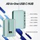 minisopuru USB C Hub for iMac 24 inch 2021, USB Hub Adapter Support M.2 NVMe SSD 7 in 1 Docking Station iMac Accessories with USB C 10Gbps, USB A 3.2, SD/TF Card Reader, M.2 SSD(Not Included, Green.