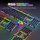 ATTACK SHARK Wireless Gaming Keyboard and Mouse Combo,2.4G Type C/USB Dual Receiver,Full Size Chroma RGB Backlit,Rechargeable 4200mAh,Silent Mice,Mousepad for Smartphone TV Tablet PC Mac