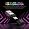 ATTACK SHARK Wireless Gaming Keyboard and Mouse Combo,2.4G Type C/USB Dual Receiver,Full Size Chroma RGB Backlit,Rechargeable 4200mAh,Silent Mice,Mousepad for Smartphone TV Tablet PC Mac