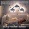 KALEOLI Nursery Cloud Light (Pack of 1- RechargeableDimmable LED Night Light with TimerTouch Control - 68 Star Wall Stickers - Chain Free Design for Baby Nursery - Must Have Nursery Decor