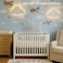 KALEOLI Nursery Cloud Light (Pack of 1- RechargeableDimmable LED Night Light with TimerTouch Control - 68 Star Wall Stickers - Chain Free Design for Baby Nursery - Must Have Nursery Decor