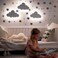 KALEOLI Nursery Cloud Light (Pack of 1- RechargeableDimmable LED Night Light with TimerTouch Control - 68 Star Wall Stickers - Chain Free Design for Baby Nursery - Must Have Nursery Decor