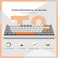 ZIYOU LANG RK-T8 Wired 65% Mechanical Gaming Keyboard with RGB LED Backlit Anti-ghosting TKL Mini 68 Key Custom Coiled C to A Cable Linear Red Switch for PS4 PS5 Xbox PC Mac Gamer(Gray/White/Orange