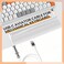 ZIYOU LANG RK-T8 Wired 65% Mechanical Gaming Keyboard with RGB LED Backlit Anti-ghosting TKL Mini 68 Key Custom Coiled C to A Cable Linear Red Switch for PS4 PS5 Xbox PC Mac Gamer(Gray/White/Orange