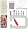 BDS-HOME 5400pcs Pearl Beads Hand Press Pearl Setting Tool Set, Beads Rivet Fixing Machine, DIY Handmade Pearl Setting Machine with Beads Nails Screw Heads Tweezers Wrench Trays for DIY Crafts Accesso