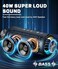 Ortizan Bluetooth Speakers, 40W Loud Stereo Portable Wireless Speaker, IPX7 Waterproof Shower Speakers with Bluetooth 5.3, Deep Bass, LED Light, Microphone, True Wireless Stereo for Home, Outdoor