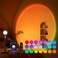 Tsrarey Sunset Lamp Projection, Not Only 21 Colors Sunset Lights, 180 Degree Rotation Led Light, Push Button SwitchAPP Control Projector for Party Bedroom Decor