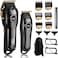 SUPRENT Professional Hair Clippers for Men, Hair Cutting KitZero Gap T-Blade Trimmer Combo, Cordless Barber Clipper Set with LED Display for Mens Gifts (Black