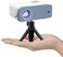 VOPLLS Mini Projector, 1080P Full HD Supported Video Projector, Portable Outdoor Home Theater Movie Projector, 50% Zoom, Compatible with HDMI, USB, AV, Smartphone/Tablet/Laptop (Small Projector