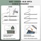 DOIOWN Open-Ended Pants Jean Hangers - Stainless Steel Jeans Hangers 10 Pack 8mm Thick, Versatile Non-Slip Hangers for Heavy Pants, Jeans, Trousers, Scarf - Space-Saving Clothes Hangers for Women Men