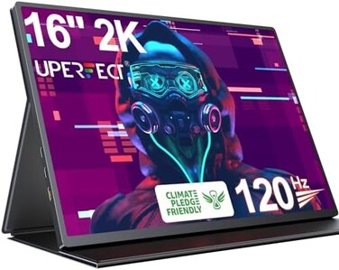 UPERFECT Portable Gaming Monitor, Portable Monitor 500 Nits HDR FreeSync Laptop Monitor w/VESASmart Case Matte IPS Eye Care External Second Screen for Switch