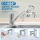 CECEFIN Splash Filter Sink Faucet Aerator - 8pcs Replace Water Purifier, 1080&deg; Rotating Tap Extender, 2 Modes Pressurized Spray Attachment, Solid Brass Robotic Arm for Kitchen/Bathroom Face/Eye Wash