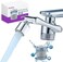 CECEFIN Splash Filter Sink Faucet Aerator - 8pcs Replace Water Purifier, 1080&deg; Rotating Tap Extender, 2 Modes Pressurized Spray Attachment, Solid Brass Robotic Arm for Kitchen/Bathroom Face/Eye Wash